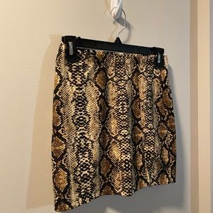 Snakeskin skirt